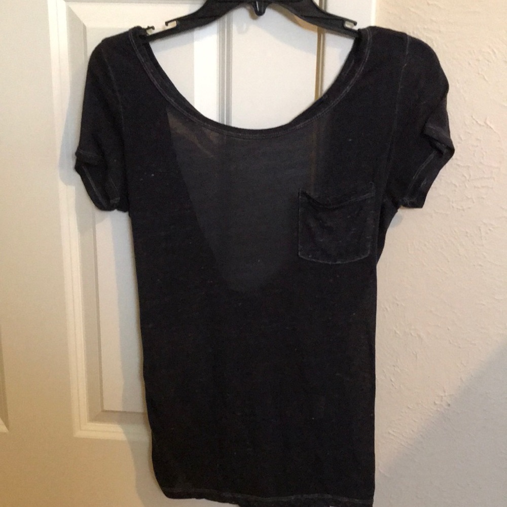American Eagle, XS, Grey, open back top